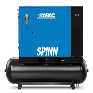 ABAC Spinn 15 kW XE kompressor - tank og kjøletørke
