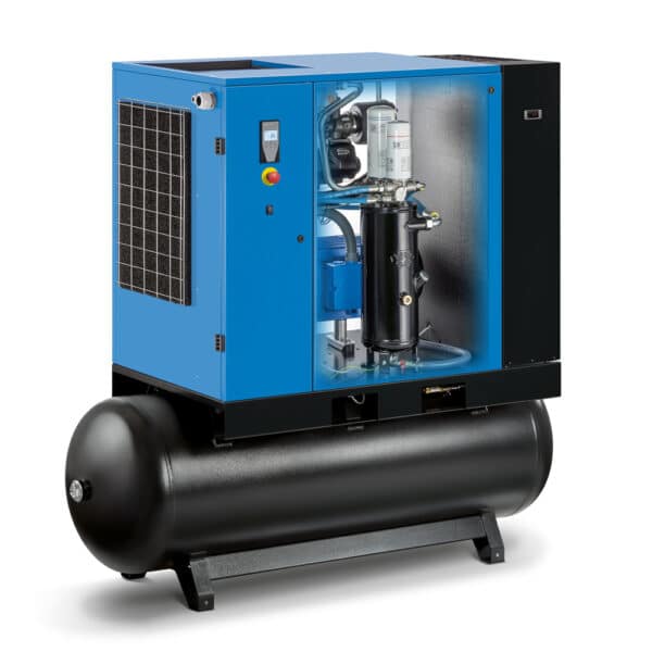 ABAC Spinn 15 kW XE kompressor - tank og kjøletørke - Bilde 4
