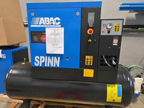 ABAC SPINN 7,5kw med tank og kjøletørke - 2024 mod - Demo